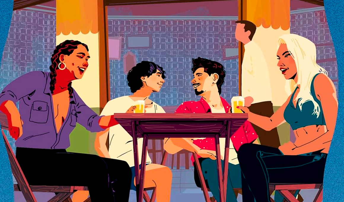 Detalhe da quarta capa de “Nossa grande chance” | Arte de Douglas Lopes - Verus/Divulgação